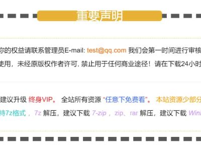 WordPress主题zibll子比主题文章底部版权申明样式美化